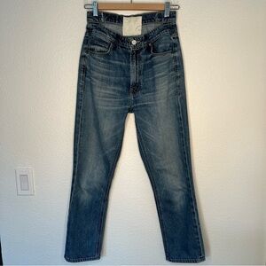 MOTHER Denim Blue Straight Leg Jeans